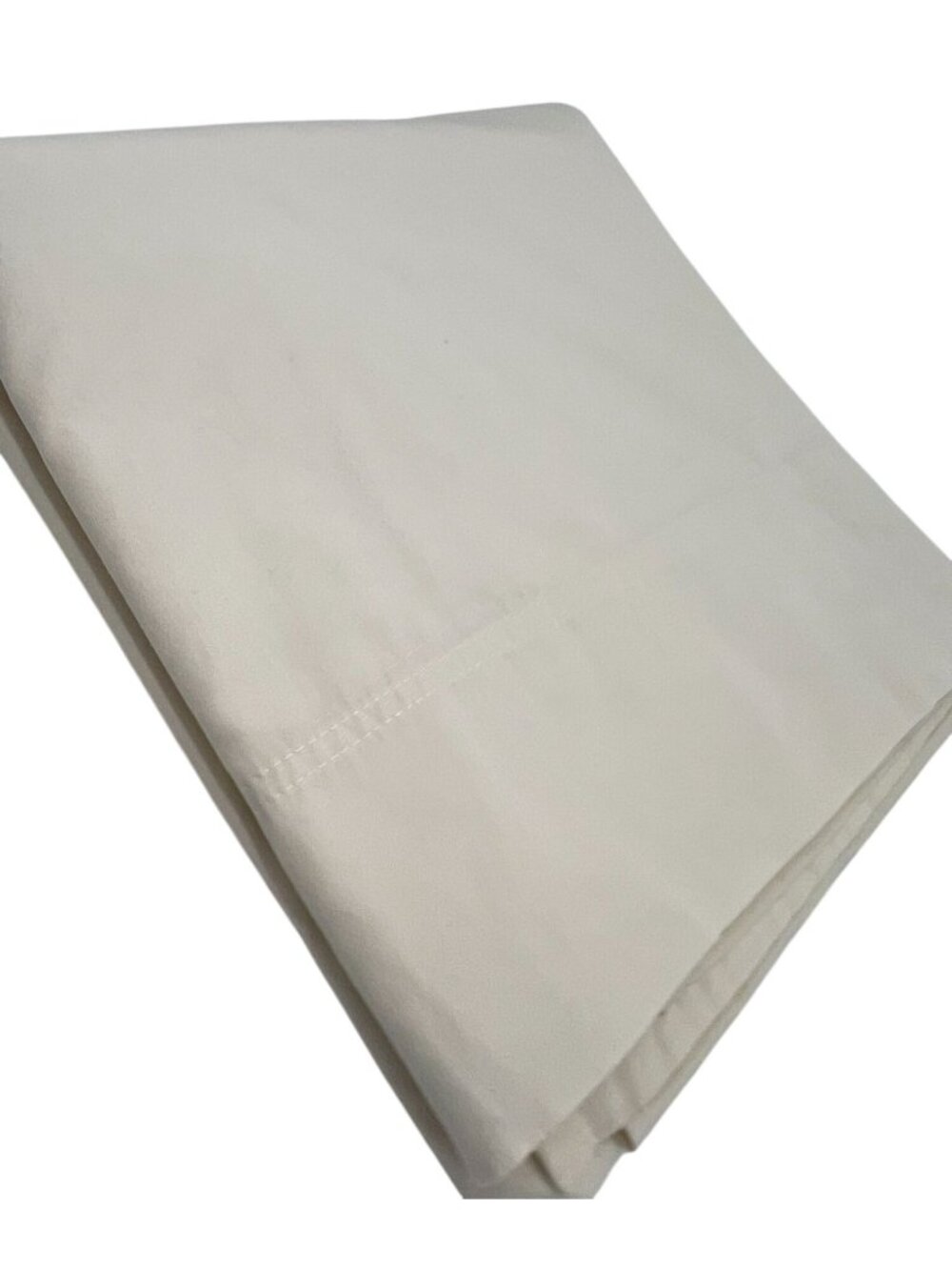 California Design Den 100% Organic Cotton Classic Cream Queen Flat Sheet Bedding